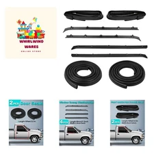 8PCS Door Seal Window Run Channel Sweep Felt Rubber Compatible with C1500 C25...