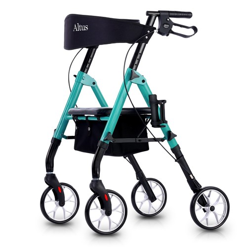 Altus Classic Walker with Seat Rollator Height Adjustable Folding Seat Walker - Picture 22 of 30