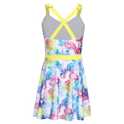 Girl One Piece Swimsuit with Skirt Bathing Suit Swimwear Bathing Suit Hawaiian - Picture 6 of 63