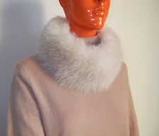Pelliccia FUR Collo Scaldacollo ad Anello Kragen Sharf Volpe Fox Fuchs ho visone