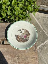 ADAMS Ironstone Bowl Sporting Scenes Fishing Hunting Wedgewood Group 19cm