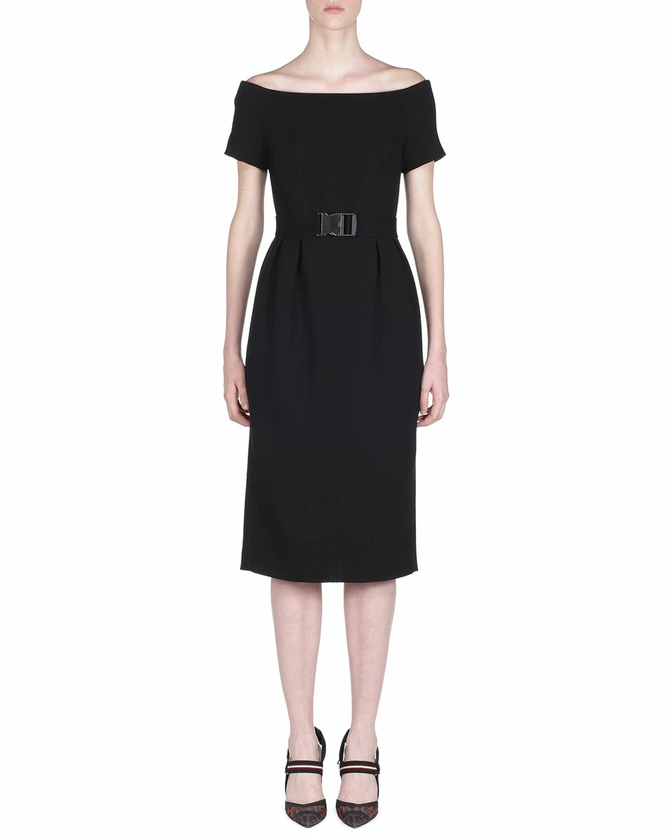 green emerald velvet dress Fendi Black Embellished High Slit Gown
