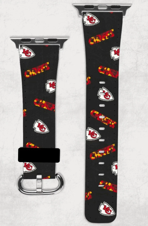 Kansas City Chiefs Apple Watch Band NEW 38/40/41 & 42/44/45 NFL Football KC
