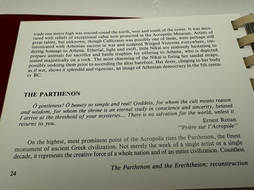 Vintage 4”x6” Book Of Athens Past & Present With Acetate Overlays - Picture 8 of 15