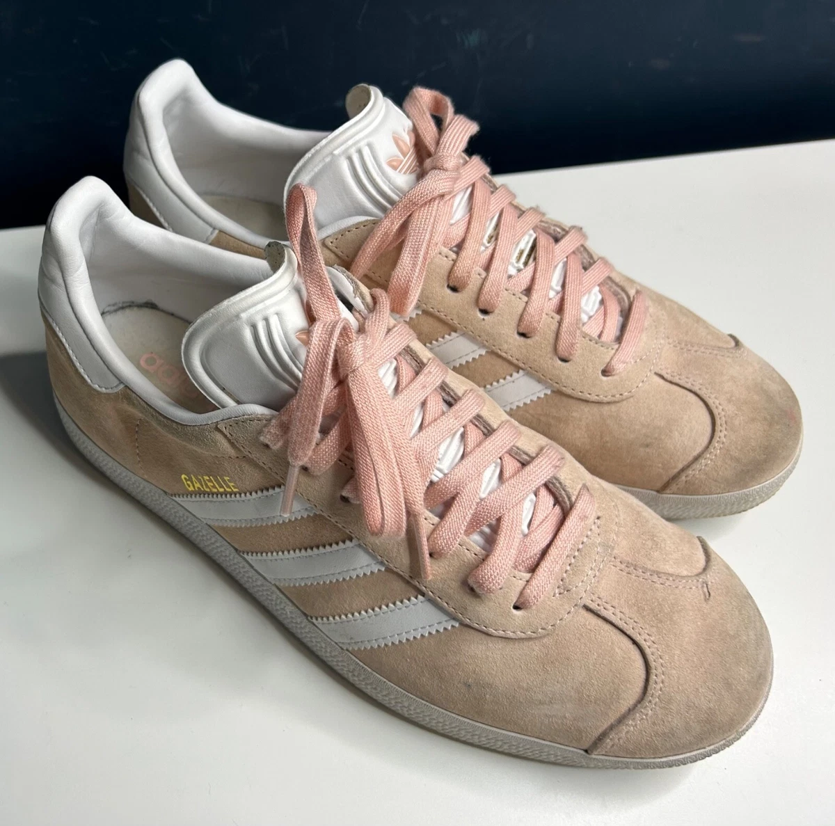 Pink adidas gazelle size 6 cheap