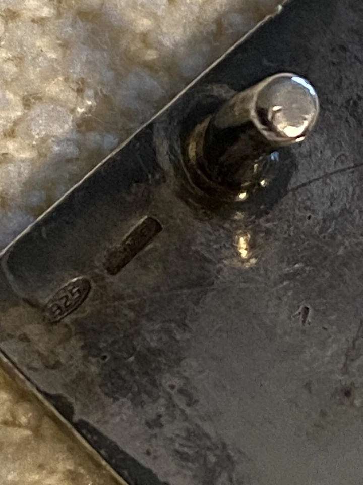 Ralph Lauren RLX Sterling Silver 925 Buckle on Women’s Sz L Belt Black .75" Wide - Image 3 of 4