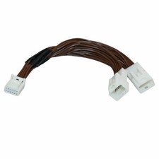For Toyota 12Pin One Male To Two Female Y Harness Radio Navigation