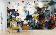 3D Tuschemalerei 699NAM Geschäft Tapete Wandgemälde Selbstklebend Handel Amy