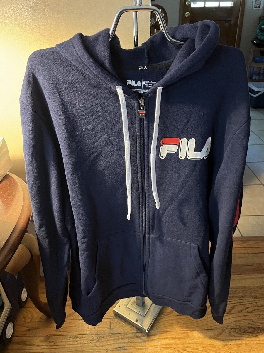 FILA ネイビー ジップアップジャケット FILA ネイビー ジップアップジャケット