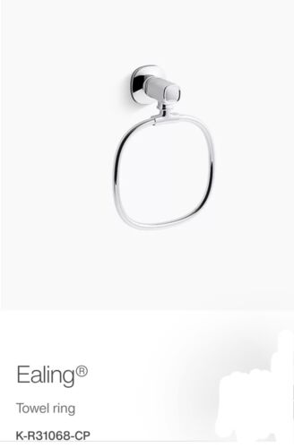 ANILLO TOALLA DE CURACIÓN EN NÍQUEL CEPILLADO, NEGRO MATE, LATÓN MODERNO, ¡CROMO PULIDO! - Imagen 3 de 5