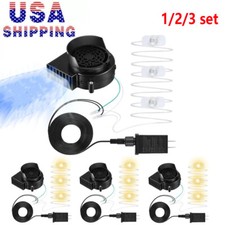 1/2/3 set 12V/0.5A Fan Blower Motor w/ 3 LED Lig, For Yard Inflatable Decor