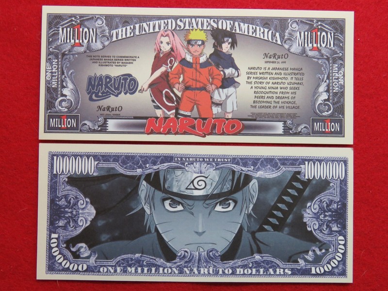 NARUTO: Japanese Manga Fantasy Ninja Series Show: $1,000,000 One Million Dollars