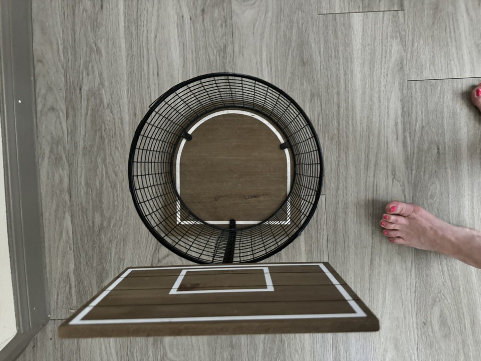 Pottery Barn Basketball Trash Can eBay