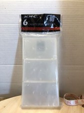 vintage cassette tape storage boxes plastic cases NOS