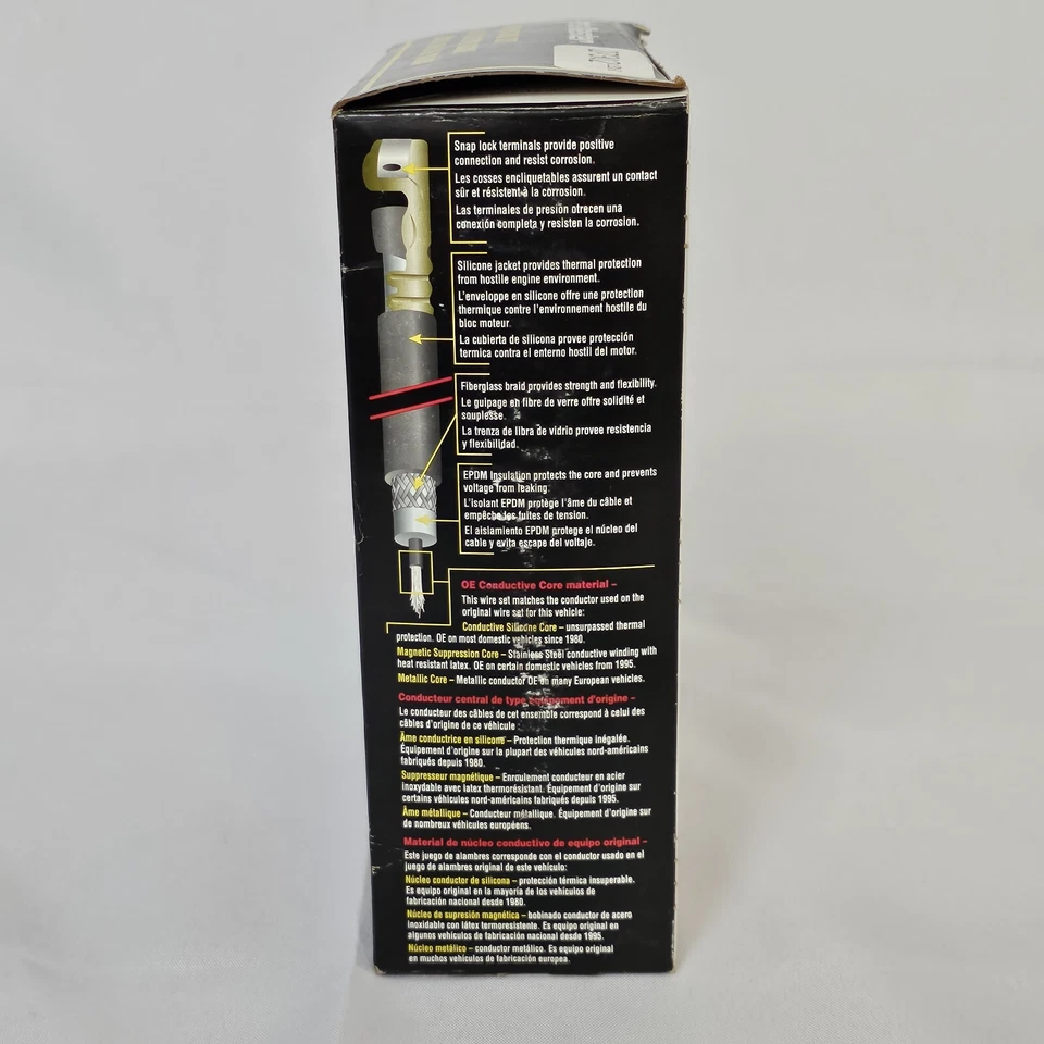 Juego de cables de bujía Parts Master #27302 PARA 3 CILINDROS 1989-1991 Geo Metro NUEVO  Foto 2 de 4