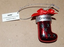 Christmas Tree Ornaments Stockings Ganz 2" x 1 1/4" You Choose Many Sayings 178J