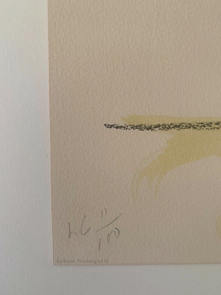 Velero CLAES OLDENBURG Thinking of Q firmado y #’d RARO 1ª edición Foto 3 de 4