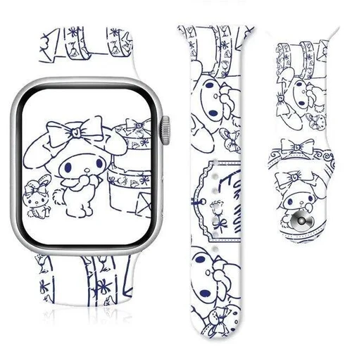 Anime Sannrio My Melody Cinnamoroll Kuromi Uhrenarmband für Apple Watch 8765 Stra - Bild 40 von 58