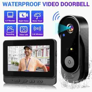 1080P 2.4G Wireless Smart Visual Intercom Video Doorbell Camera with IPS Screen