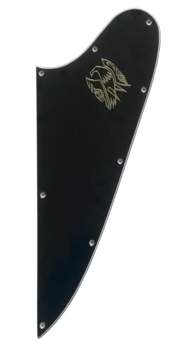Black Silver Logo For Gibson Firebird Blank Guitar Slinger Part Guitar Pickguard