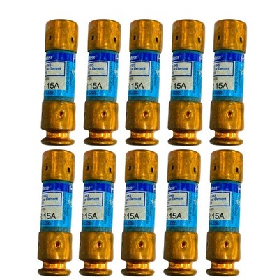 Littelfuse FLNR 15A Class RK5 Fuse 15 Amp 250V Time-Delay, 10 Pcs