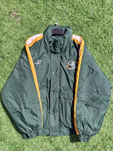 Vintage NFL Green Bay Packers Jacket Logo Athletic Pro Line XL Quilted Lining - Picture 7 of 12