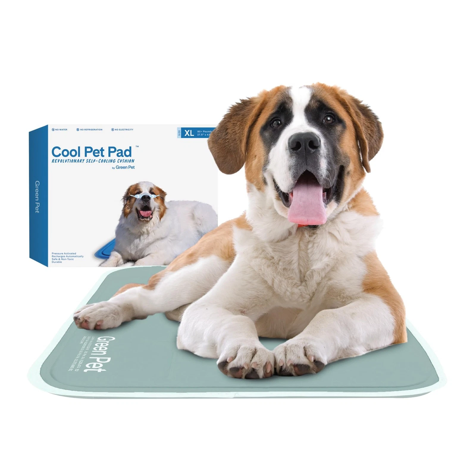 The Green Pet Shop Cool Pad - Extra Large, Sage Grey - X-Large,