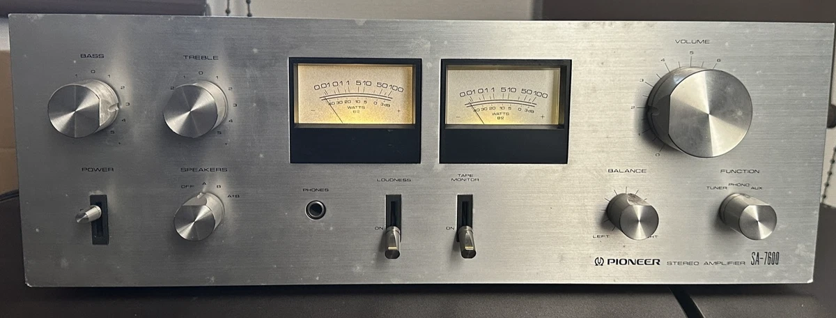 Pioneer SA-7600 Integrated Amplifier Meter Light Power On Japan | eBay