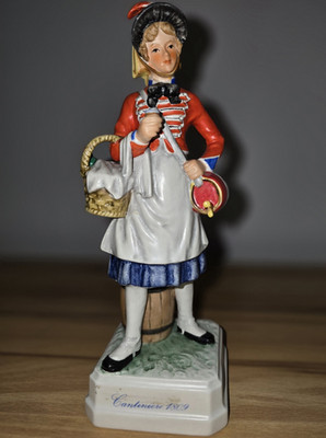 Goebel Figur Cantiniere 1809, Porzellan, handbemalt, W. Germany, LF12