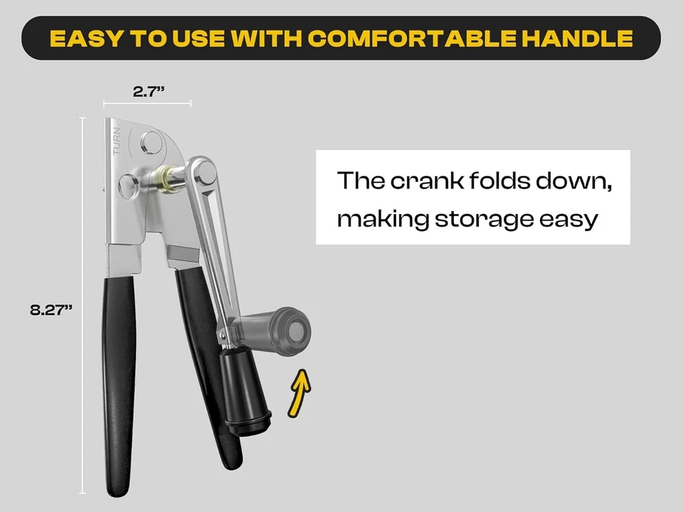 Heavy Duty Can Opener with Magnet – Commercial Can Opener Manual for Seniors, Ha - Image 2 of 4
