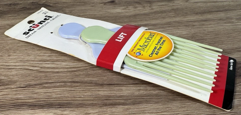 Vintage Y2K Scunci 2 pc Hair Lift Tease Pic Pick Comb  2005 Prop Green Blue New - Image 4 of 4