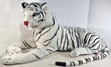 Melissa And Doug White Bengal Tiger Plush Stuffed Animal Jumbo Realistic