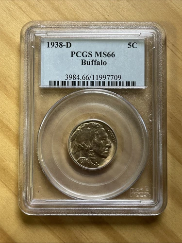 1938-D Buffalo Nickel PCGS MS 66
