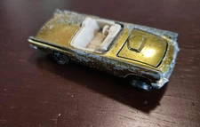 VTG HOT WHEELS REDLINE CLASSIC 57 'BIRD CAR - GOLD 1968 U.S.A. NEEDS PAINT JOB