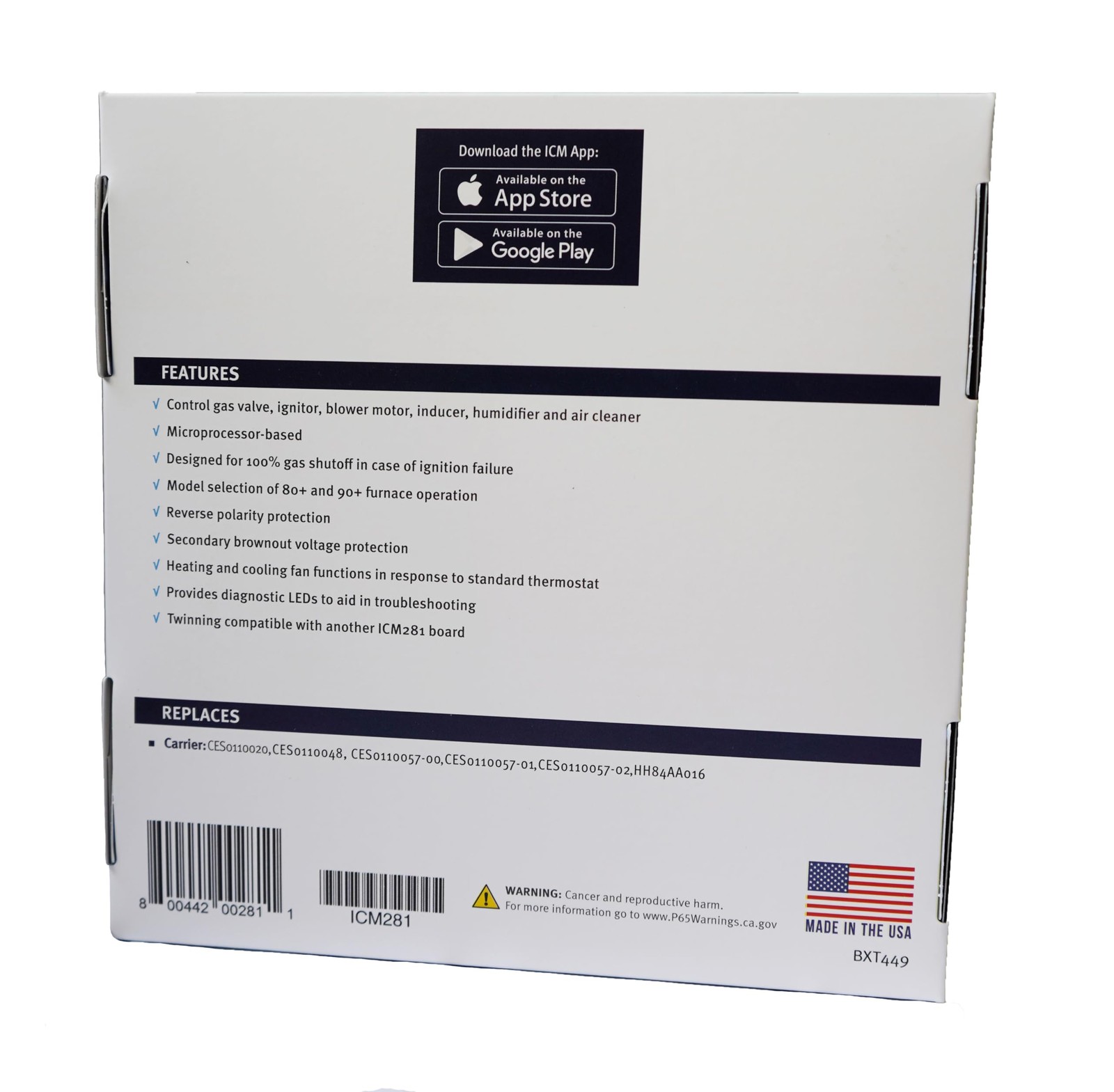 ICM Controls ICM281 Furnace Control Replacement for Carrier