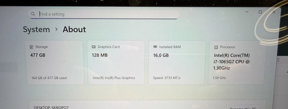 Microsoft Surface Laptop 3 (1868) 13,5" i7 16GB 512GB UK (left shift faulty) - Bild 2 von 4