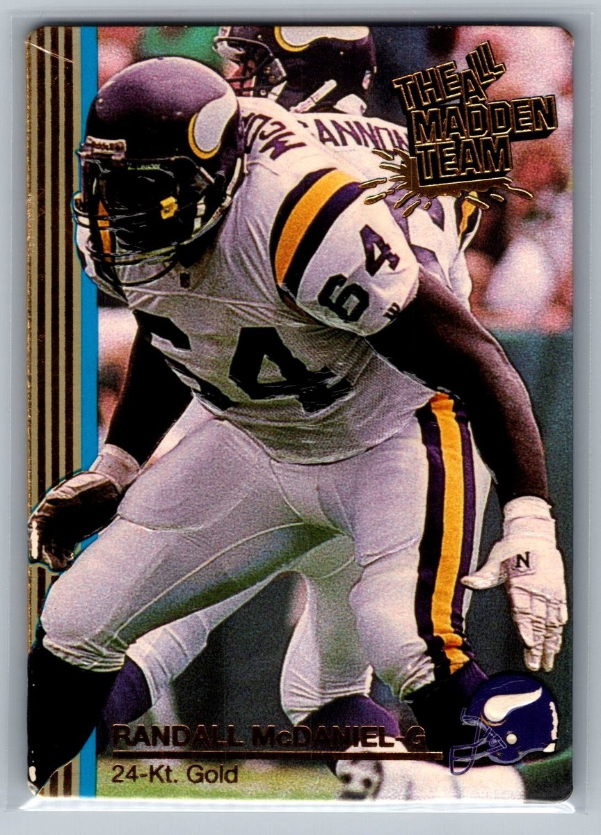 1993 Action Packed All-Madden Team - Randall McDaniel 24Kt Gold