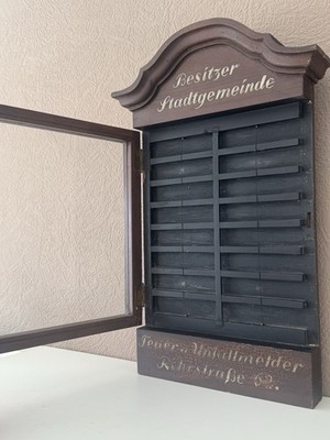 Historischer seltener Feuer- u. Unfallmelder-Kasten Stadtgemeinde Weimar um 1880