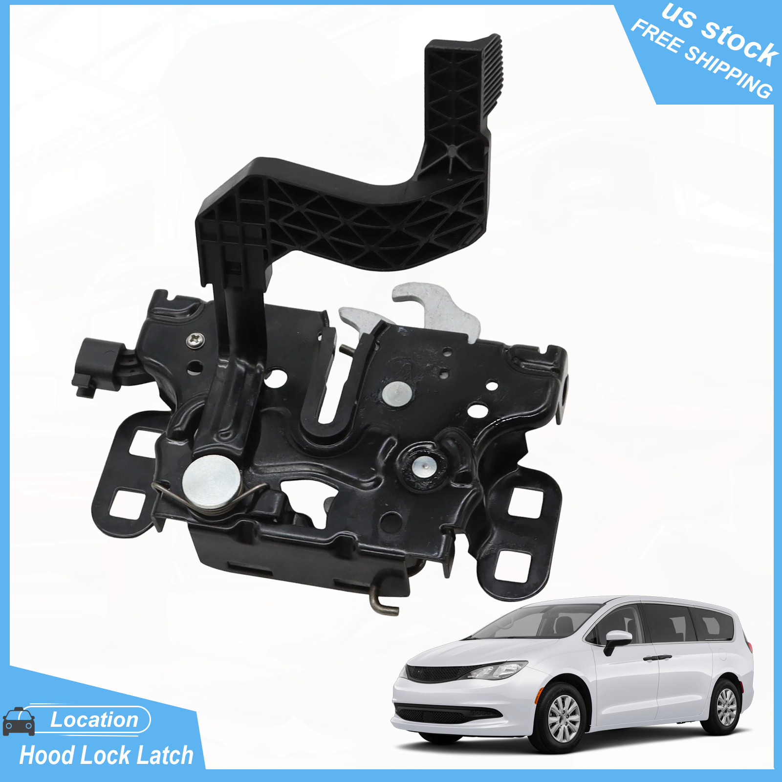 Front Side Hood Latch Lock for Chrysler 2017-2021 Pacifica 2020-2021 Voyager