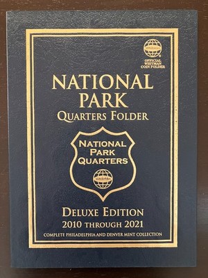 U.S. National Park Quarters Folder :2010-2021 - Official Whitman Deluxe Edition