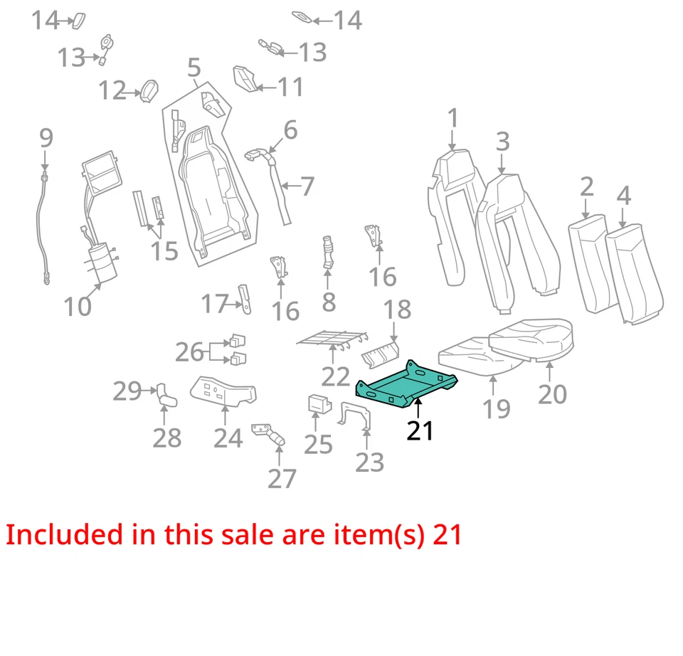 SE ADAPTA A CUADRO CADILLAC XLR 2004-2009 ASM D/ASIENTO CUSH 88994350 - NUEVO OEM 88994350 Foto 2 de 3