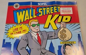 1989 Wall Street Kid Nintendo NES Insert SOF-KP-US Promo Poster Only Near Mint