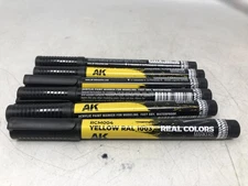 AK Interactive Real Colors Markers Yellow RAL 1003 Acrylic Paint Modeling 6x