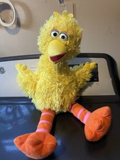 Sesame Street Large Big Bird Plush Stuffed Animal Yellow Orange Collectible