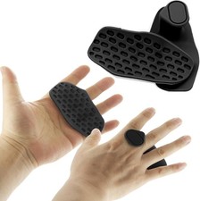 Rypt Grip for Weight Lifting Deadlift Rows-Rubber Anti-Slip Ergonomic Gym Black