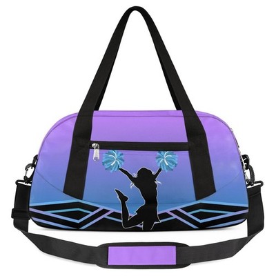 Cheerleader Kids Overnight Duffel Bags for Girls Cheer Sport Gym Bag Duffel B...