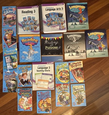 Abeka 3rd Grade Language Arts, Parent And Student Books- No Marks! Near Complete