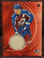 Cale Makar Jersey Red Parallel 2025-26 SP Game Used #109 Colorado Avalanche