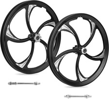 20 Inch Bike Wheelset 5 Spokes Lightweight Aluminium Integrated Wheel Compatible 20 Inch Bike Wheelset 5 Spokes Lightweight Aluminium Integrated Wheel Compatible