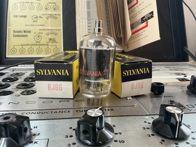 Matched pair 6JB6 SYLVANIA HiFi Ham Amp Vacuum Tubes Codes dc AKJ - NOS